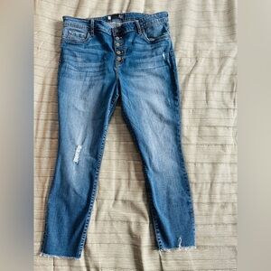 Kut from the Kloth Connie High Rise Ankle Skinny Jeans Size 16